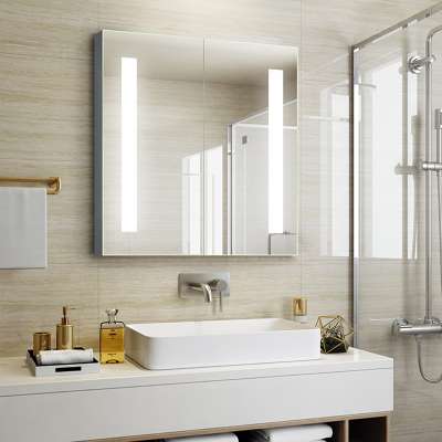 Bathroom Storage LED Lighted Mirrored Cabinet