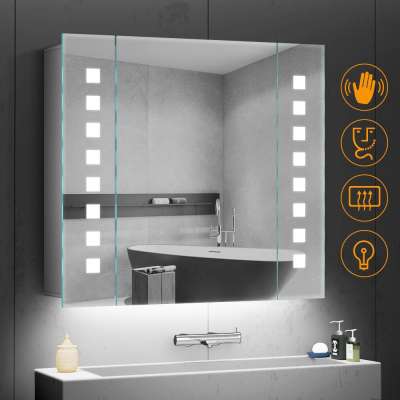 Hotel Furniture Modern Storage Certified Bath Bathroom Cabinet with Mirrors